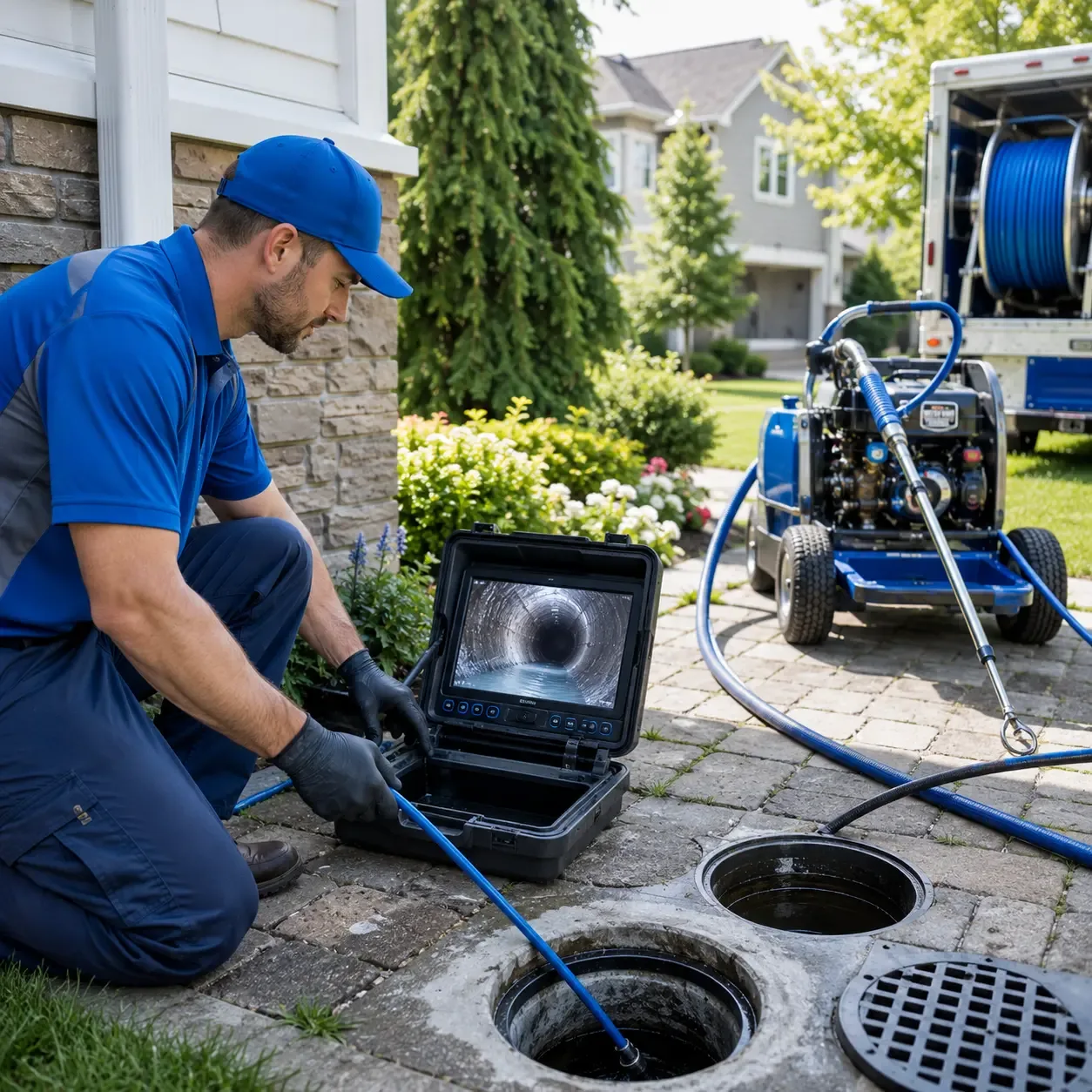 Outdoor drain cleaning professionals serving East Lansing, MI
