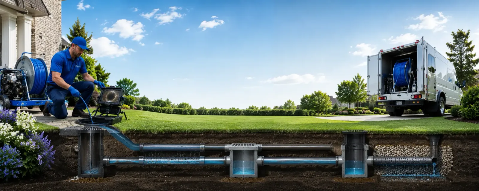Outdoor drain cleaning information for East Lansing, MI